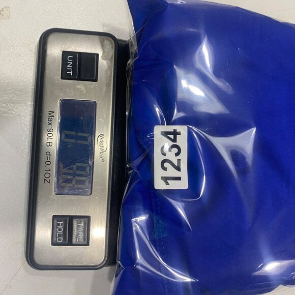 Catherens Button Down Tunic Top Womens 2x Royal Blue Roll Tab Sleeve 22/24W Stre - Picture 11 of 11